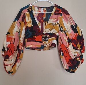 Live 4 Truth Multicolor Abstract Blouse